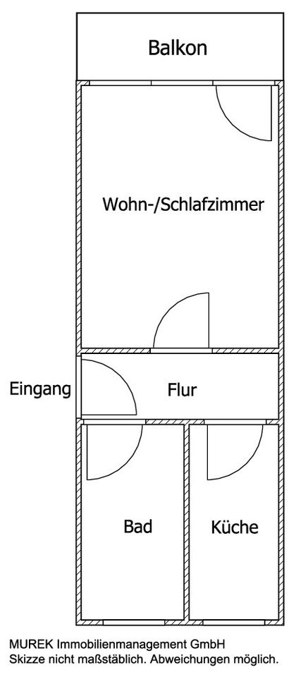 Ihr neues Zuhause auf dem Land: 1-Zimmer-Wohnung mit Balkon in Perleberg