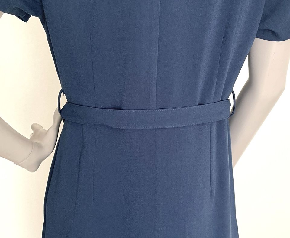 WIE NEU Collectif Pencil Bleistift Kleid Retro-Stil blau Gr. L in Berlin