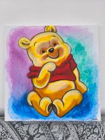 Selbstgemaltes Winnie Pooh Acrylbild 50x50cm Bayern - Schaufling Vorschau