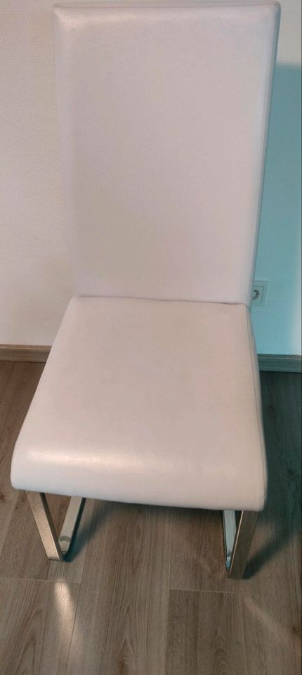 4 Stühle mit Metallrahmen in Kleinblittersdorf