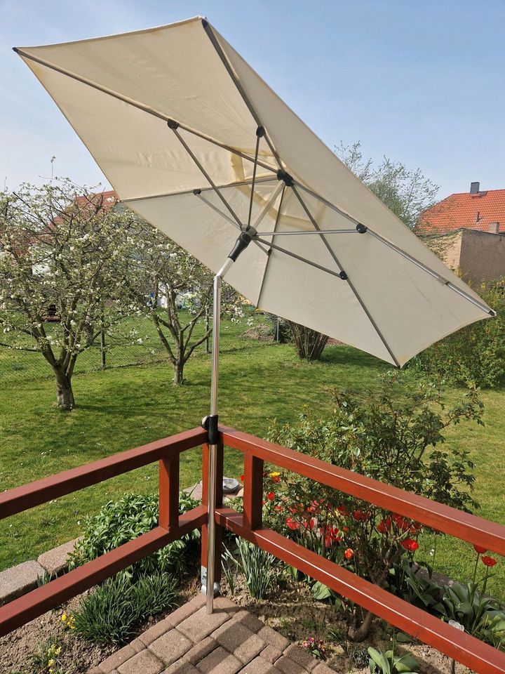 Sonnenschirm Doppler 240cm-Aluschirm in Edelstahloptik in Böhlen