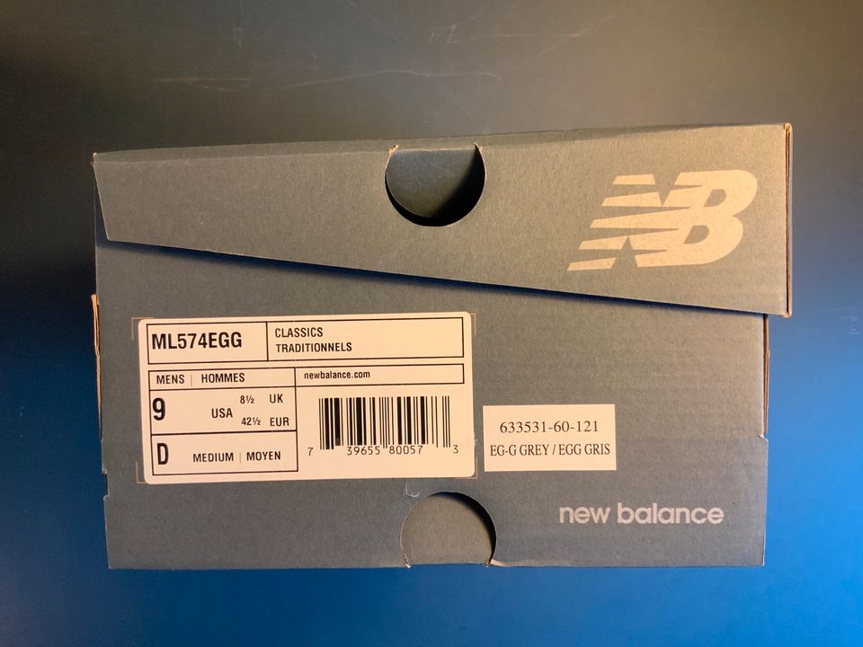 NEW BALANCE GREY DAY ML574EGG 42,5 1500 AIR MAX 997 ASICS FIEG ZX in Berlin