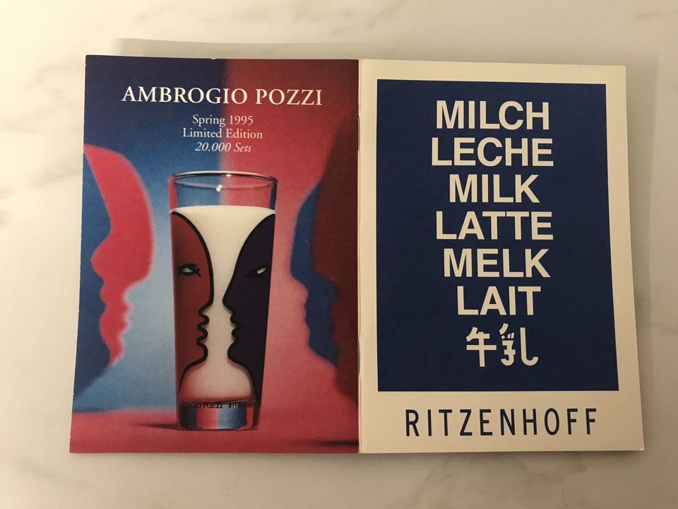 Ritzenhoff - Gläser "Milch"  -   Lui   Lei - Ambrogio Pozzi in Solingen