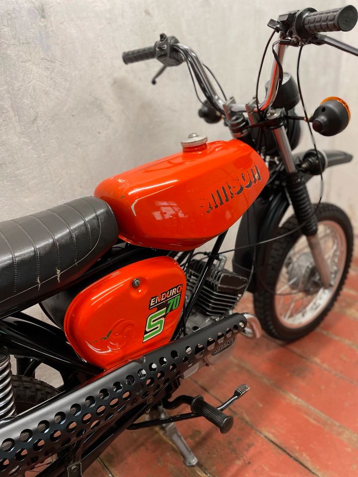 Simson S70 Enduro TÜV 4 Gang Originallack mit Papiere Ratenkauf in Werdau