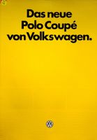 VW Polo Coupe Prospekt 09/1982 Dresden - Reick Vorschau