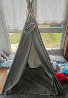 Tipi Zelt, Spielzeit, Grau mit Bodendecke Nordrhein-Westfalen - Steinfurt Vorschau