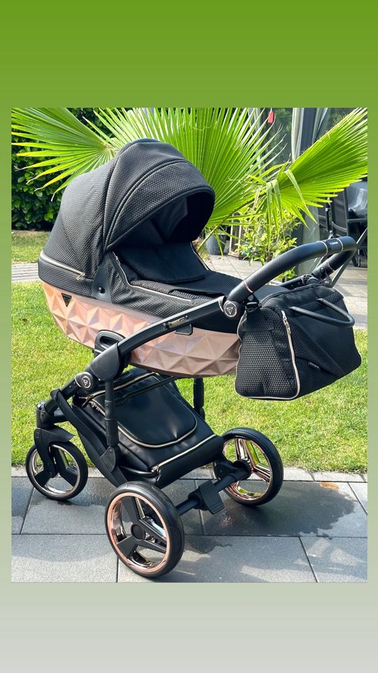 Junama Mirror Satin Kombi Kinderwagen 2 in 1 neuwertig! in Sassenberg