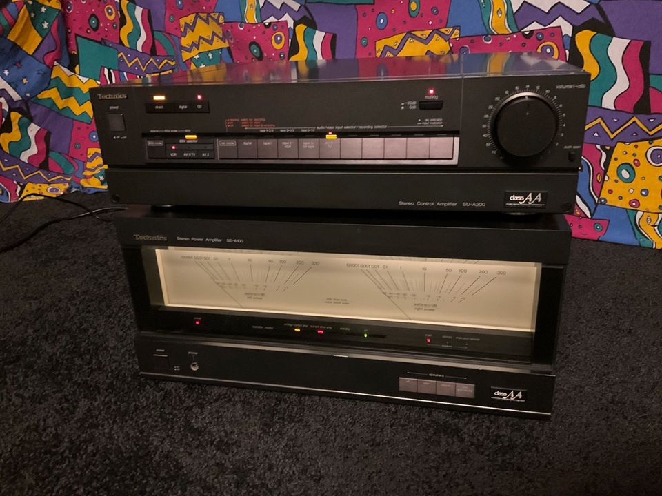 Technics SE-A100 und SU-A200 Hifi Endstufe und Vorverstärker 220V in Loßburg