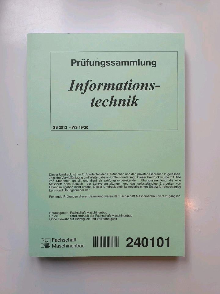TUM Prüfungssammlung Informationstechnik 2020 in München