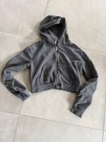 H&M cropped Hoodie grau Gr. L (S,M) Hessen - Dieburg Vorschau