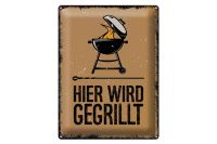 Blechschild 40 x 30 cm BBQ: Hier wird Gegrillt ! Bayern - Neuhaus am Inn Vorschau