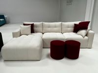 Toronto Ecksofa Webstoff Weiß inkl. Hocker UVP 1498 € - 4436 Nordrhein-Westfalen - Bad Driburg Vorschau