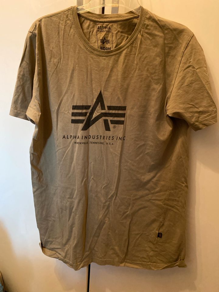 Alpha Industries T-Shirt chaki L XL reserviert! in Mainz