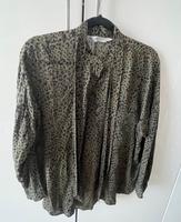 Zara Bluse, Animal Print, grün/ schwarz, Gr.L Bayern - Goldbach Vorschau