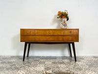 WMK Hochwertiges Mid-Century Sideboard von Louis Bachmann Möbelfabrik, vollholz, mit Schubladen # Schrank Kommode Schubladenkommode Wäschekommode TV-Bank Fernsehkommode TV-Board Anrichte Vintage 50er Friedrichshain-Kreuzberg - Friedrichshain Vorschau