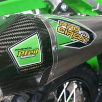 Kawasaki Pfeil pro circuit Aufkleber grün auspuffkleber kxf Thüringen - Triptis Vorschau