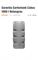 Regentonne Gartentank Regenwassertank  Cubus 1000 l , OBI Düren Nordrhein-Westfalen - Düren Vorschau