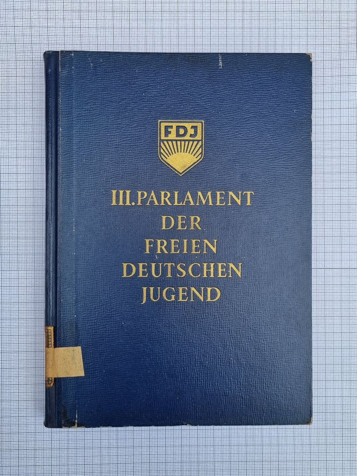 Buch , III. Parlament der FDJ , 1946 , DDR , Propaganda , Jugend in Thale