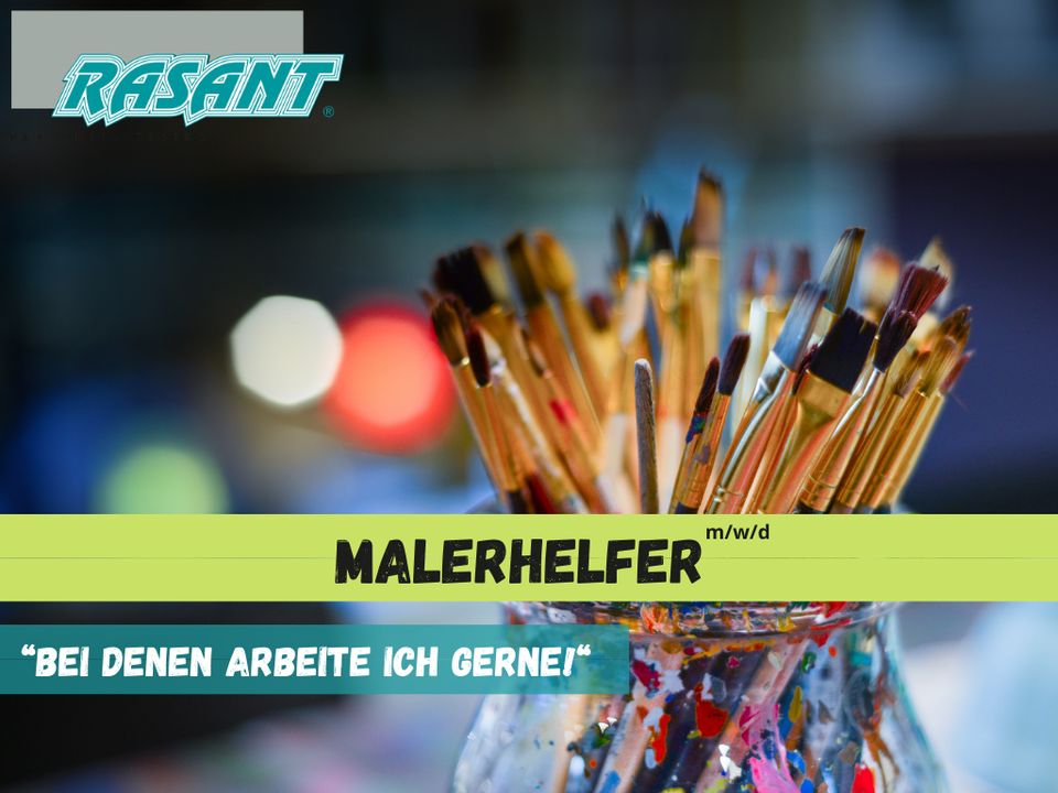 *NMS* Vollzeit Malerhelfer/in (m/w/d) in Neumünster gesucht in Neumünster