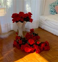 Dekoblumen, Kunstblumen rot für Hochzeit 7 Sträuße Baden-Württemberg - Überlingen Vorschau