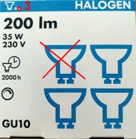 3 Halogen Strahler-Lampen GU 10, 35W warmweiss, Ikea Niedersachsen - Bad Iburg Vorschau