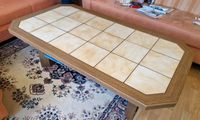 Wohnzimmertisch Tisch braun beige Fliesen Holz Bayern - Breitengüßbach Vorschau