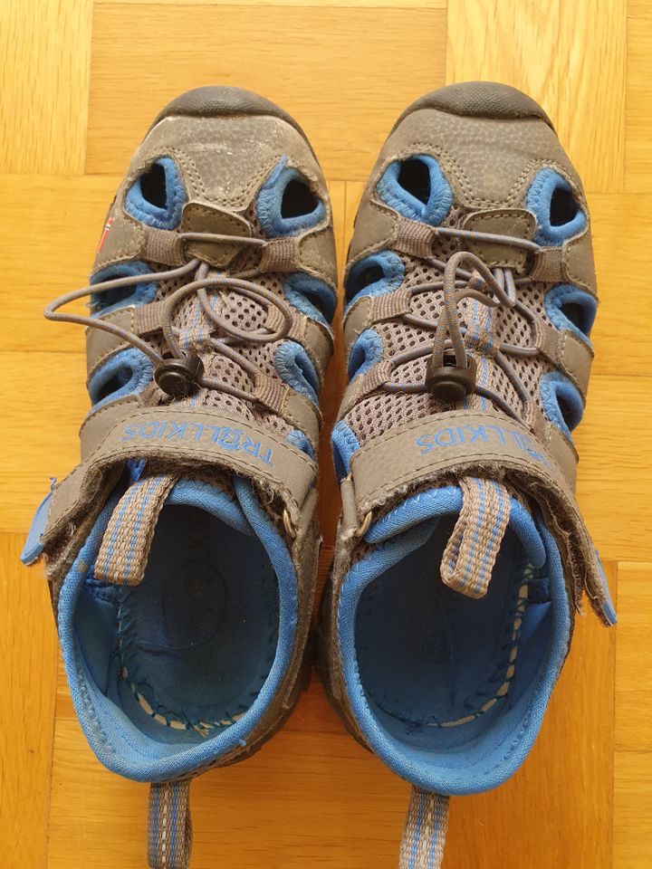 +++ Trollkids Outdoor Sandalen grau/blau Gr. 32 +++ in Hofheim am Taunus