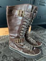 Converse Stiefel Leder braun Chucks Lederstiefel Bayern - Buchloe Vorschau