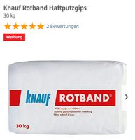 6x Knauf Rotband 30kg / Gips / Spachtel/ Putzgips Kreis Pinneberg - Elmshorn Vorschau