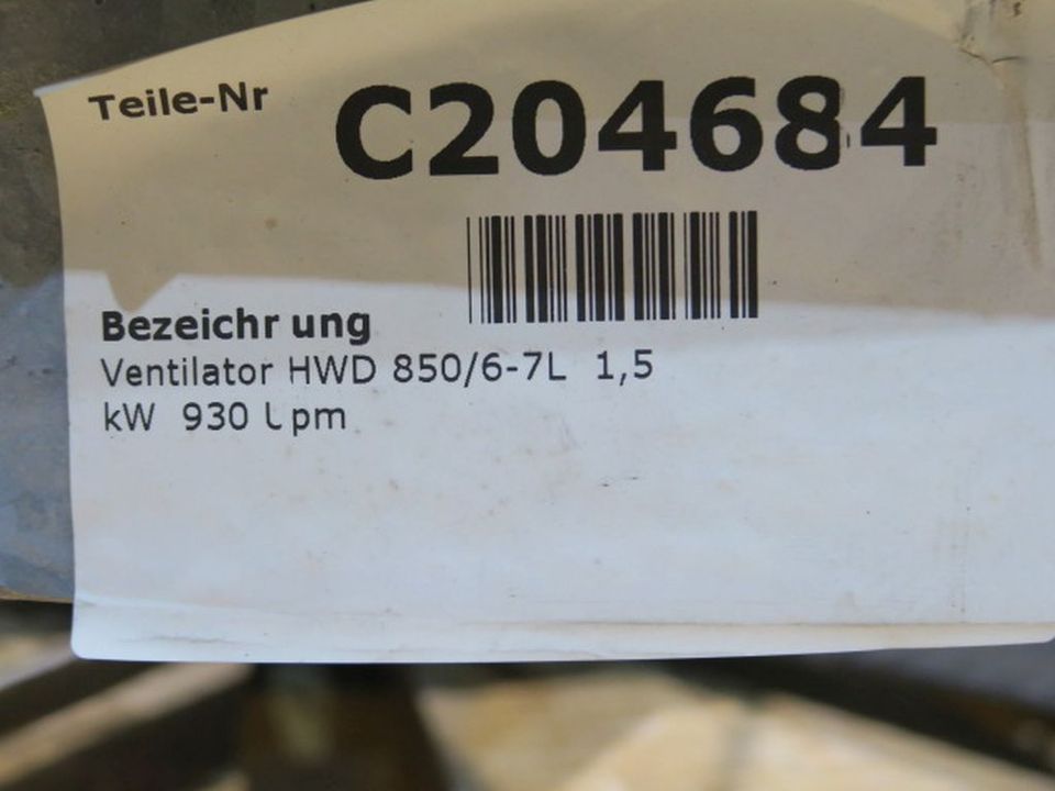 Ventilator Lüfter für Kälteanlagen Engie HWD 850 6-7L 1,5kW 34620 in Dinslaken