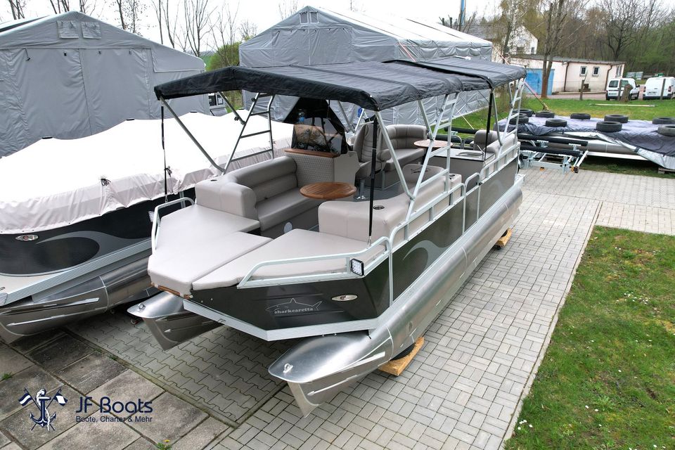 SOMMER SPECIAL, Angebot Pontonboot Boot Motorboot TOP! CE! Sharkponton Pontoon Boot Pontoonboot in Hartha