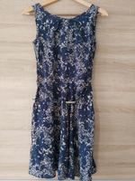 Schönes blau beige gemustertes A-linien Kleid Gr. S/M von Apricot Bayern - Senden Vorschau