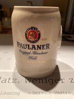 Bierkrug mit Spiegel der Brauerei Paulaner gebraucht Bayern - Pöcking Vorschau