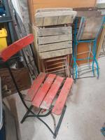 Alles für den Garten Stühle DDR alt Metall Gestell Holz Sachsen - Penig Vorschau