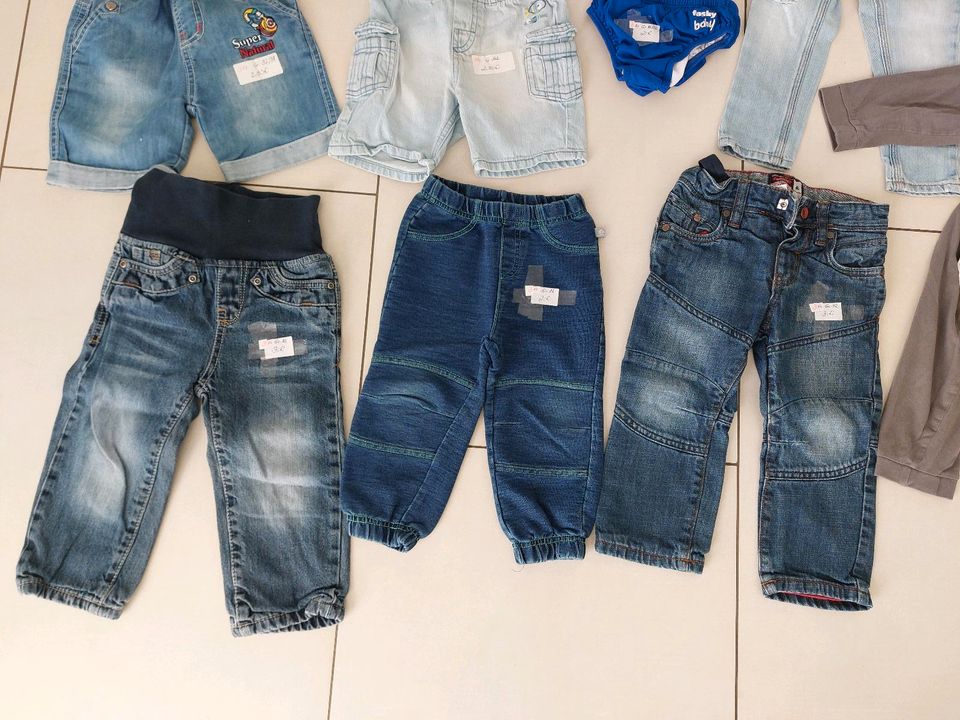 Kleidungspaket XXL Jungen Größe 86 / 92 Hosen Shirts in Breitungen