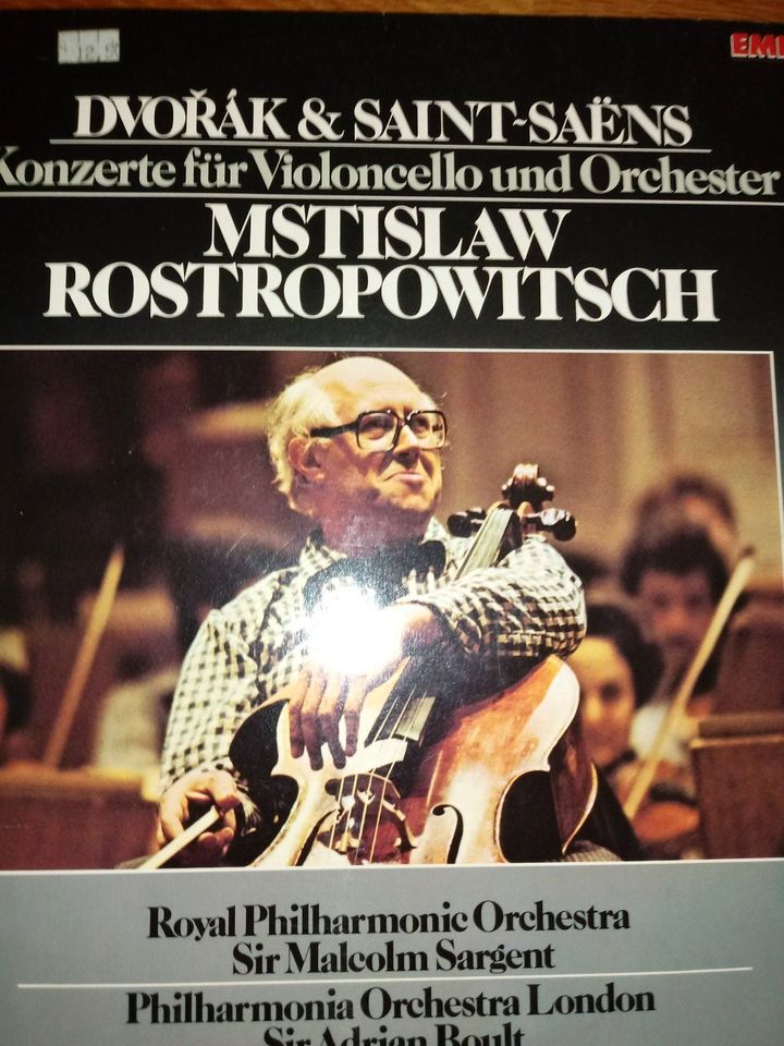 Dvorak & Saint-Saens, Konzerte für Violoncello und Orchester, LP in Bad Iburg