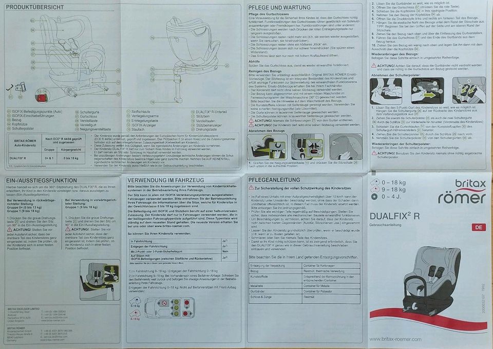 Kinder-Autositz (Römer Dualfix2 R) in Hildesheim