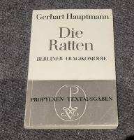 Buch Gerhart Hauptmann Die Ratten, Berliner Tragikomödie 1966 Niedersachsen - Harsum Vorschau