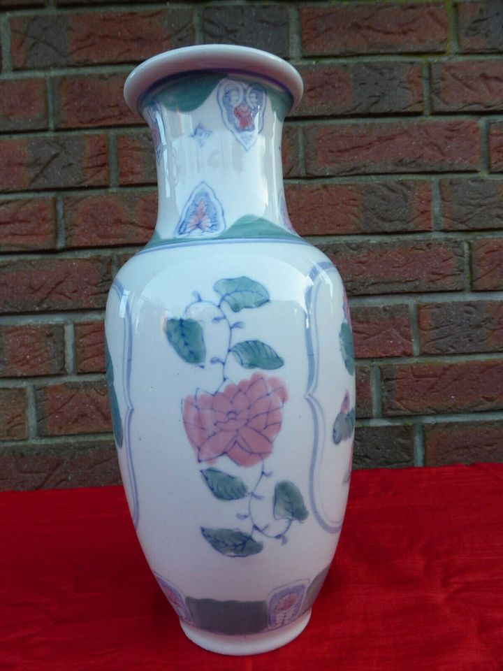 Vase Blumenvase Keramik Tischvase Bodenvase Höhe ca. 31 cm Ø ober in Flintbek