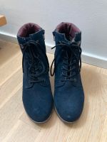 Blaue Stiefeletten Gr. 40 mit Absatz Leder Hannover - Südstadt-Bult Vorschau