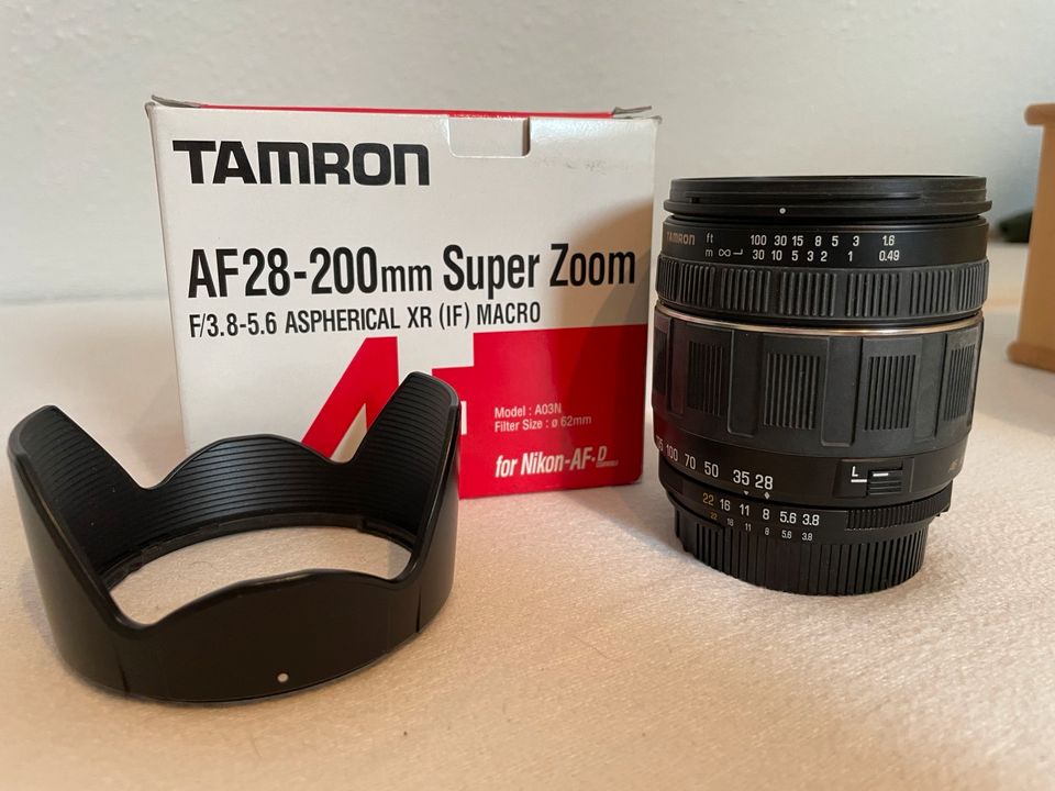 Kameraobjektiv Tamron 28-200 F3.8-5.6 XR + 2 Filter in Baden-Württemberg -  Friedrichshafen | eBay Kleinanzeigen ist jetzt Kleinanzeigen