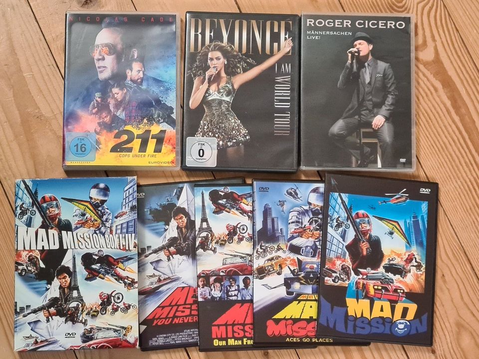 Beyonce, Roger Cicero, Mad Mission, 211 DVD´s in Braunschweig