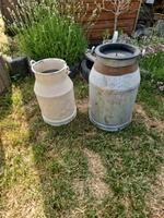 DDR Aluminium Milchkannen, Garten, Deko Sachsen-Anhalt - Halberstadt Vorschau