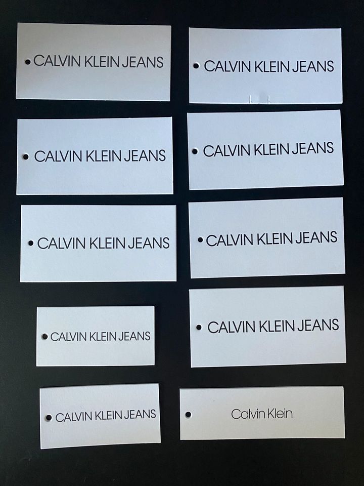 15x Calvin Klein Label Karten Etiketten Schild in Oberhausen