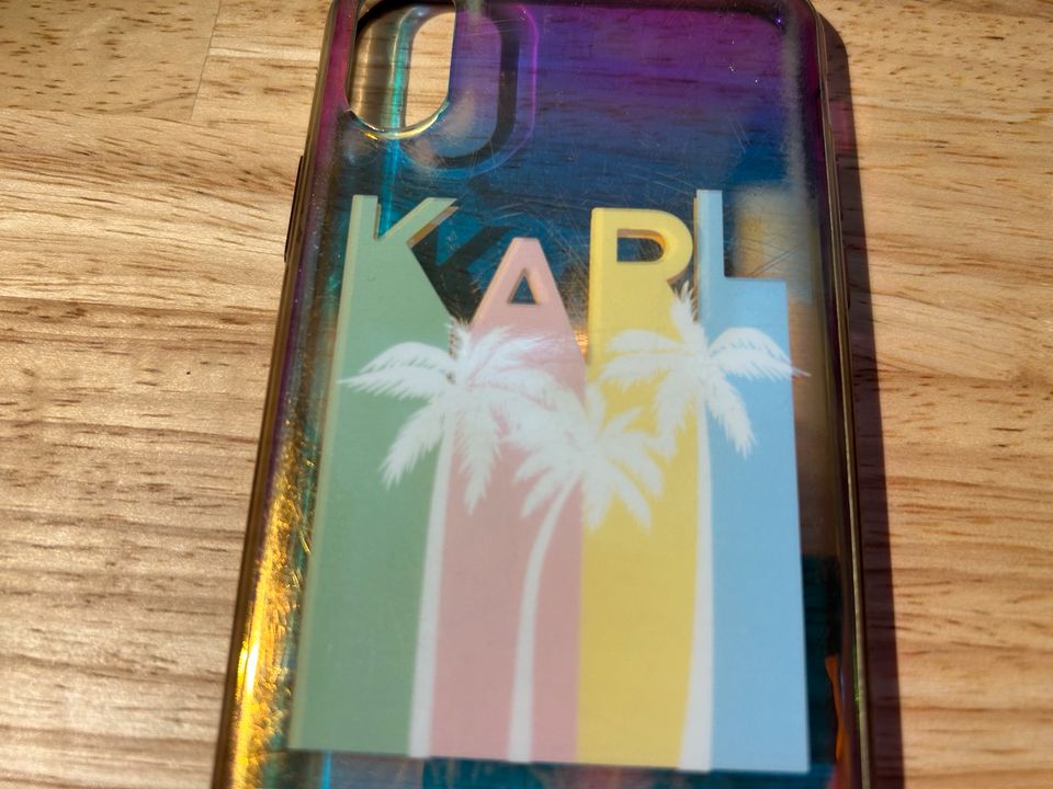 Karl Lagerfeld Hülle für iPhone XS Palmen Schutzhülle Case in München