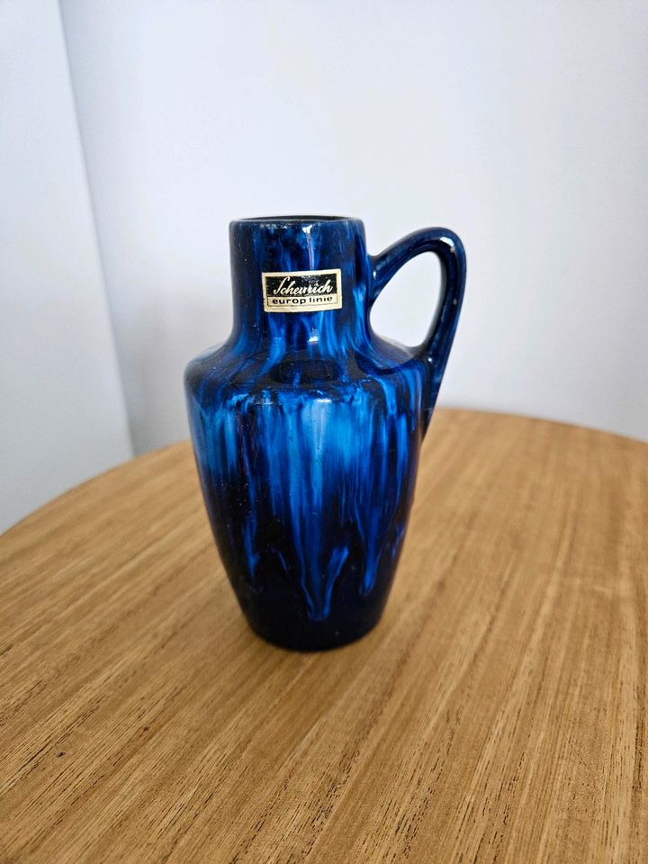 Scheurich Vase blau in Heppenheim (Bergstraße)