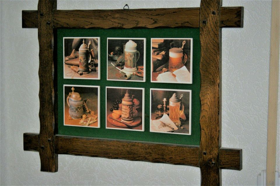 Bier-Kacheln mit alten Krugmotiven in Riedlingen