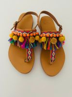 Handgemachte Sandalen Boho Hippie Leder Gr.38 Baden-Württemberg - Bad Schönborn Vorschau