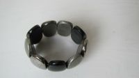 Dreifarbiges Armband - schwarz, silber, grau Berlin - Steglitz Vorschau