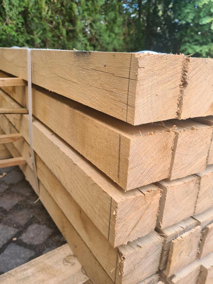 Eiche Balken 2m 7x7cm Pfosten 70x70 Tisch Zaun Kantholz 70x70 in Wettin-Löbejün